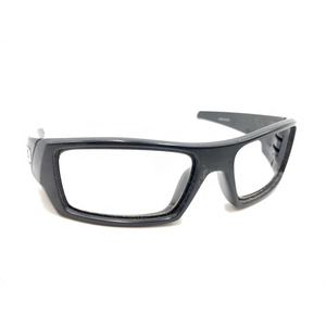 Oakley Gascan 12-856 Black Rectangle Wrap Sunglasses Frames 60-15 128 Men Women